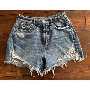 American Eagle Comfort Stretch Waistband Denim Jean Shorts Size 4